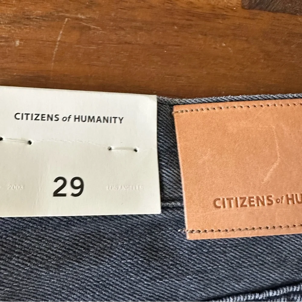 Citizens of Humanity Annabelle Gray black‎ wash Cut Off Denim Shorts size 29 NWT